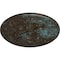 Ekena Millwork Baile Ceiling Medallion (Fits Canopies up to 6"), 31 1/4"OD x 2 1/4"P, Bronze Blue Patina CM31BABBS - alternate 2